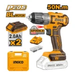 Ingco Lithium-Ion brushless cordless drill 20v - Image 2